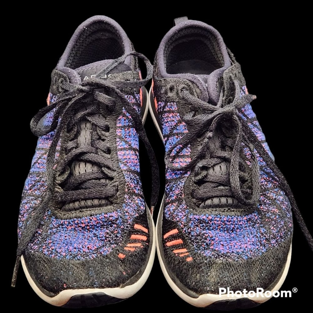 Women's Under Armour Sneakers Size 7.5 (Euro 38.5) Threadborne Fortis Black Blue